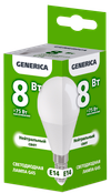 Лампа светодиодная G45 шар 8Вт 230В 4000К E14 GENERICA1