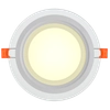 LIGHTING Светильник светодиодный ДВО 1621 со стеклом круг 12Вт 4000К IP20 IEK3