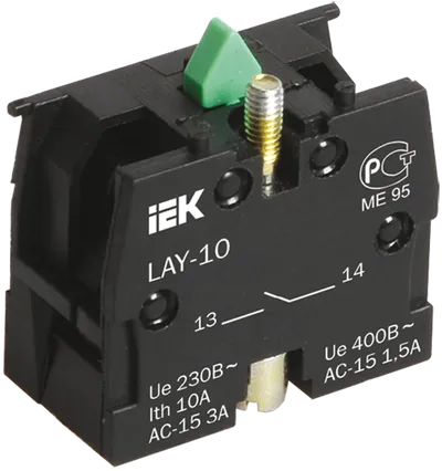 Контактный блок 1з для серии LAY5 IEK (BDK21) - характеристики ...