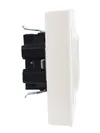 BRITE Double socket with ground without shutters 16A with frame PC12-3-BrP pearl IEK2