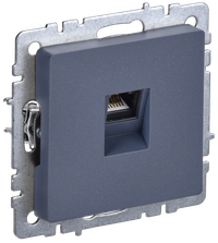 BRITE Розетка компьютерная RJ45 кат.5E РК10-БрМ маренго IEK