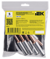 Cylindrical terminal SAC-35 for connecting SIP to circuit breakers complete with heat shrink (5 pcs/pack) IEK1