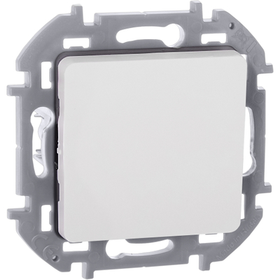 INSPIRIA Переключатель 1-клавишный схема 6 10АХ безвинтовые зажимы белый