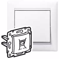 VALENA DIY Розетка телефонная RJ11 белый