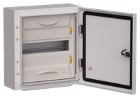 TITAN 5 Корпус металлический ЩРн-12 (1х12) 335х310х140мм IP54 серый (одна дверь) IEK