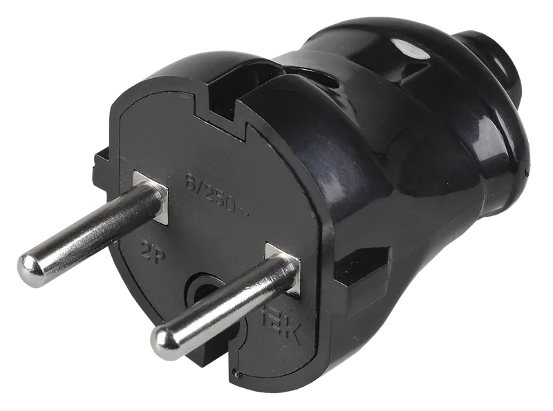 VPp20-02-ST Plug dismountable direct without grounding contact 6A black