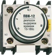Contact box PVI-12 turn-on delay 10-180 sec 1NO+1NC IEK