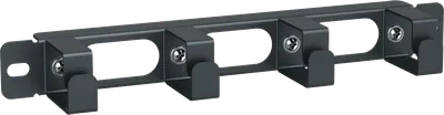 ITK Кабельный органайзер 10" 1U 4 кольца для шкафа 10" серии LINEA WS черный
