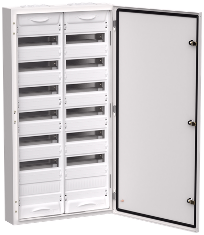 TITAN 5 Корпус металлический ЩРн-168 (2х84) 1085х570х140мм IP54 белый (одна дверь) IEK