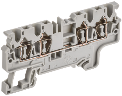 ARMAFIX Клемма пружинная CX2.5-4 2,5мм2 четырехконтактная серая IEK