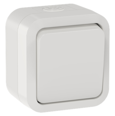 TORS Переключатель одноклавишный 10А IP55 TS301 белый IEK