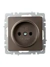 BRITE Socket without ground without shutters 10A PC10-1-0-BrBr bronze IEK1
