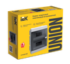 UNION Compact Корпус пластиковый ЩРВ-П-18 IP41 черная прозрачная дверь IEK1