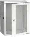 ITK Шкаф настенный LINEA W 15U 600х450мм дверь перфорированная RAL 70350