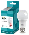 LED lamp A60 pear 9W 230V 4000K E27 IEK0