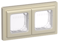 FLITE Рамка 2-местная IP55 Рпро-2-55-ФлШ шампань IEK
