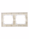 BRITE Рамка 2-местная IP44 РУ-2-БрКр-44 бежевый IEK3