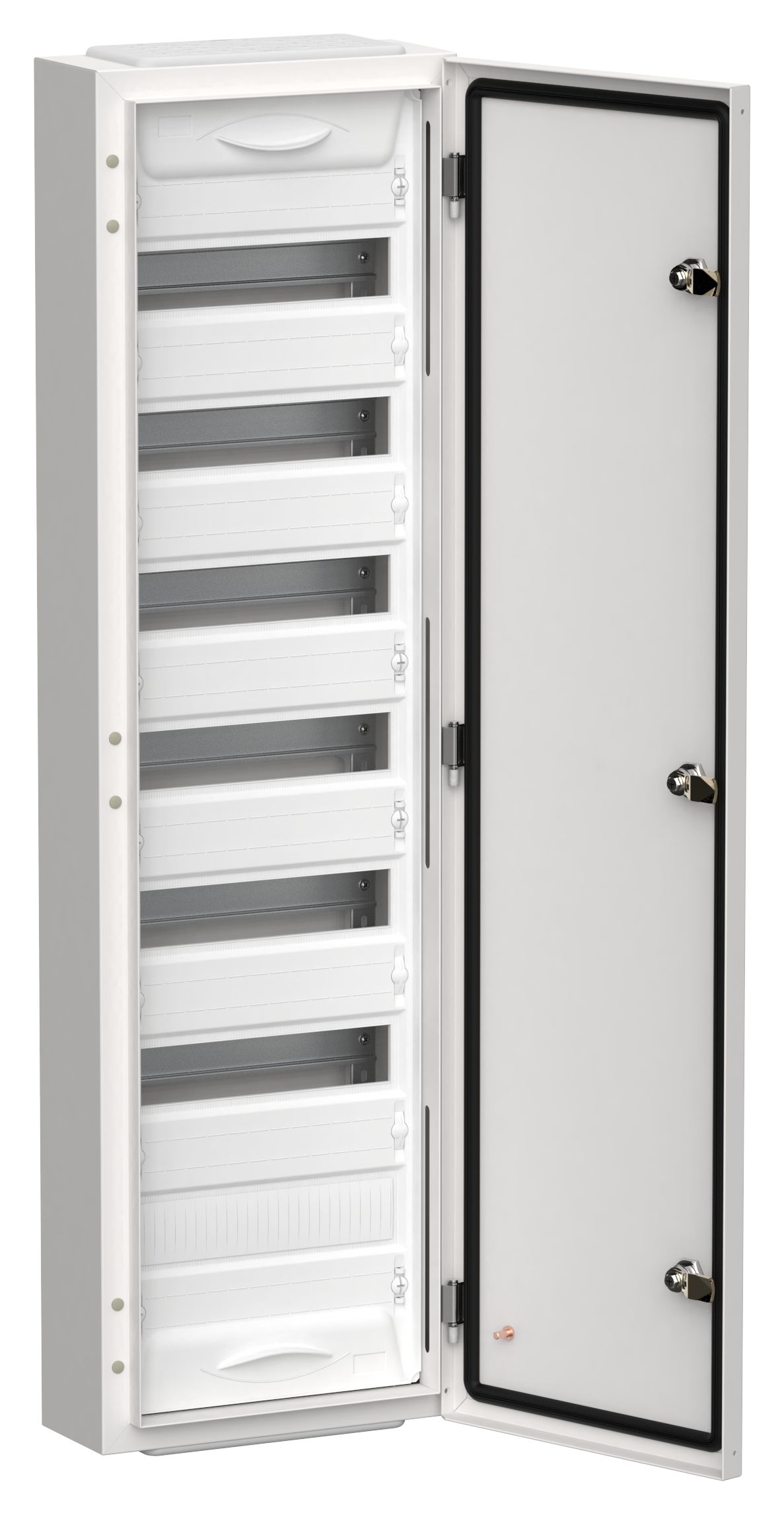 TITAN 5 Корпус металлический ЩРн-84 (1х84) 1085х310х140мм IP54 белый (одна дверь) IEK