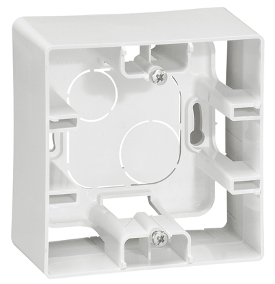 ETIKA Коробка для накладного монтажа 1-местная белый