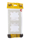 BRITE Рамка 2-местная IP44 РУ-2-БрБ-44 белый IEK4