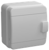 TEKFOR Корпус пластиковый КМПн-6 IP65 серая непрозрачная дверь IEK0