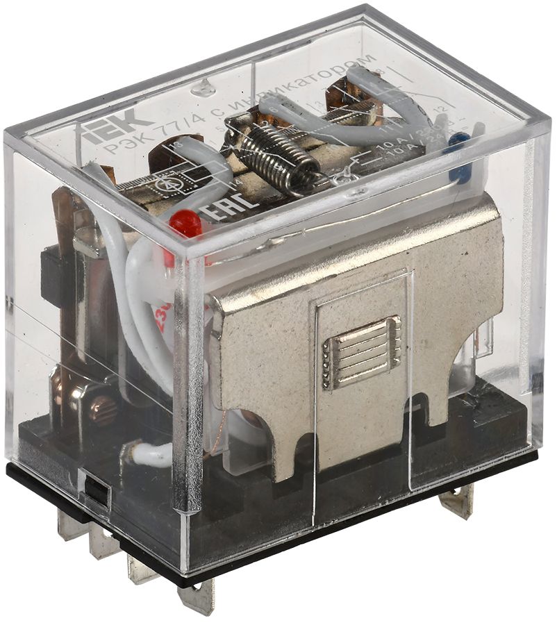 Реле РЭК77/4 с индикацией 10А 220В AC IEK