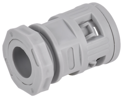 ELASTA Муфта вводная для гофрированных труб MVN16 IP40 серая IEK