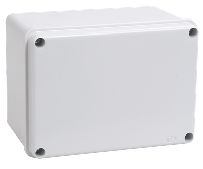 Коробка распаячная КМ41261 для открытой проводки безгалогенная (HF) 150х110х85мм гладкие стенки IP44 серая IEK