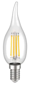 Лампа светодиодная CВ35 свеча на ветру прозрачная 5Вт 230В 3000К E14 серия 360° IEK1