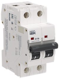 ARMAT Автоматический выключатель без теплового расцепителя M10N-MA 2P D 16А IEK