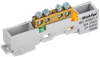 TEKFOR PE bus bar uninsulated on universal holder 6x9-4-J IEK0