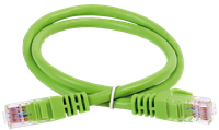 ITK Коммутационный шнур (патч-корд) кат. 6 UTP LSZH 0,5м зеленый