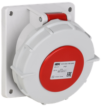 Розетка встраиваемая ССИ-4242 32А-6ч/380В 3P+PE IP67 IEK