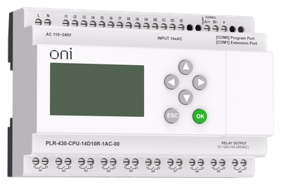 PLC 430 CPU module 14 DI 10 RO 220V AC with ONI screen