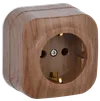 RS20-3-XD Single socket for grounding contact 16A with opening installation GLORY (oak) IEK0