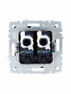 BRITE Розетка компьютерная двойная RJ45 кат.6 РК11-2-БрШ шампань IEK4