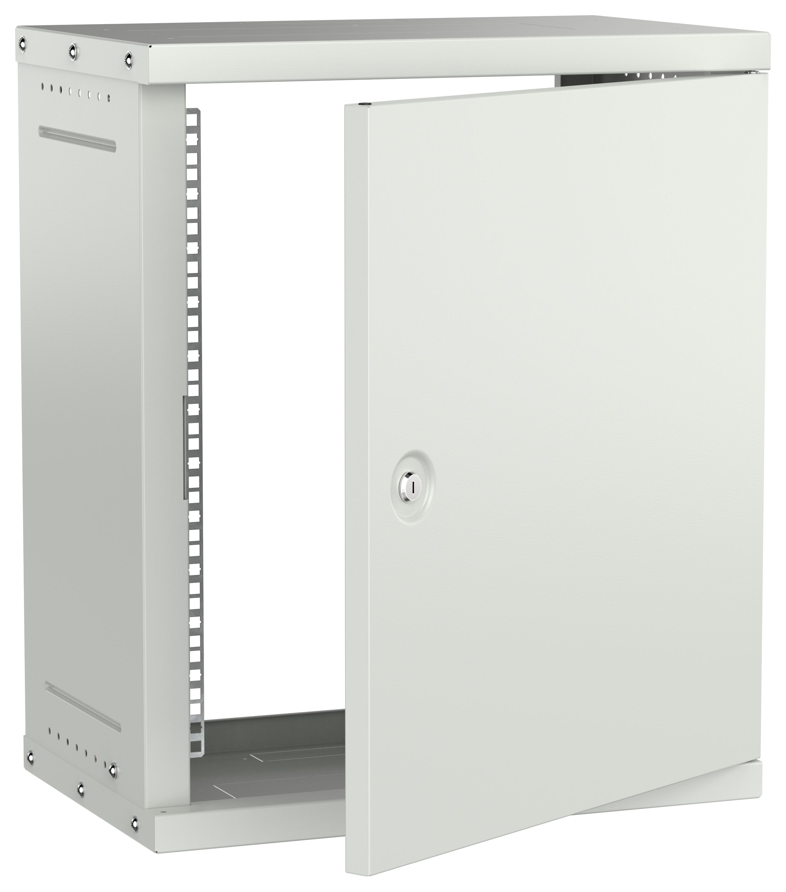 Шкаф настенный 19" 12U 550х350мм металлическая дверь серый GENERICA (LWE3-12U53-MF-G)