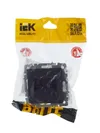 BRITE RJ11+RJ45 socket Cat.5e PK/T12-BrG graphite IEK7