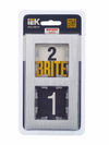 BRITE Рамка 2 -местная РУ-2-1-БрА металл алюминий IEK6