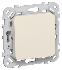 FLITE Выключатель 1-клавишный проходной 10А ВС61-1-0-ФлСл сливочный IEK