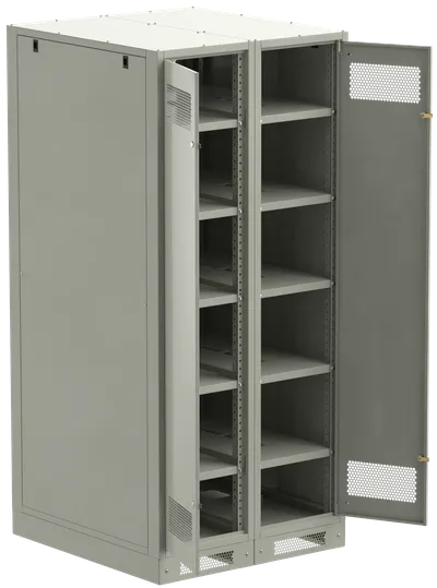 ITK LINEA B Шкаф (пустой) 2000х900х950мм двустворчатая металлическая дверь серый