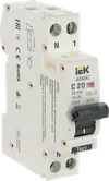 ARMAT Автоматический выключатель дифференциального тока B06S 1P+NP C20 30мА тип AC (18мм) IEK0