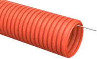 Corrugated HDPE pipe with a broach tool d50 orange (15 m) IEK