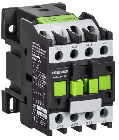 Контактор КМИе-11211 12А 230В/АС3 1NC GENERICA