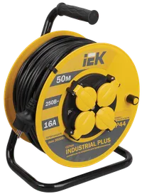 Cable reel UK50 4 sockets 2P+PE/50 meters 3x1,5mm2 IP44 "Industrial plus"
