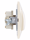 VC10-2-0-Km Double-button switch 10A (ceramic) KVARTA (cream) IEK4