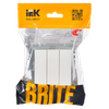 BRITE Выключатель 3-клавишный 10А ВС10-3-0-БрБ белый IEK1