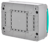 TEKFOR Корпус пластиковый КМПн-12 IP65 зеленая прозрачная дверь IEK4