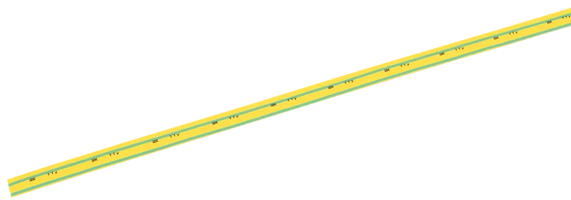 Трубка термоусадочная ТТУ нг-LS 8/4 желто-зеленая (1м) IEK