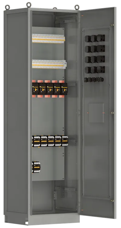 Панель распределительная ВРУ-8503 2Р-201-30 выключатели автоматические 3Р 28х63А IEK